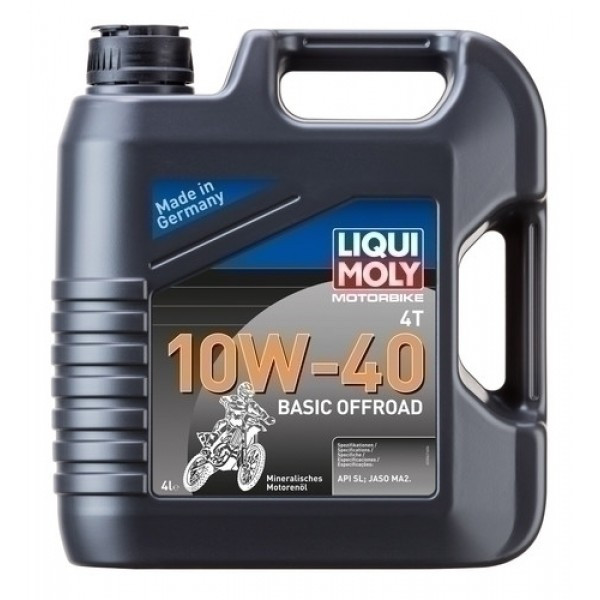 Ulei motor Liqui Moly Motorbike 4T 10W40 Basic Offroad, 4 l