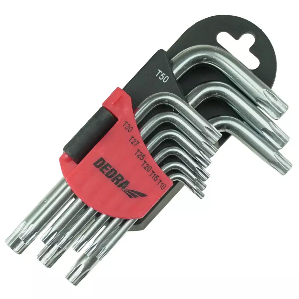 Chei torx scurte t10-t50 set 9buc., crv