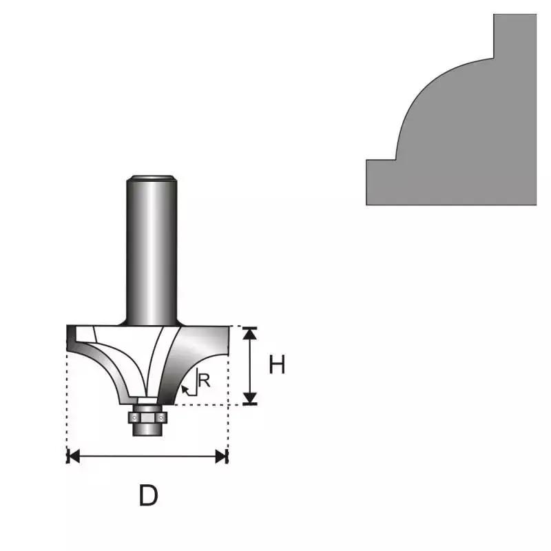 Freza 8 d 34,9 h 15,5 r 11,1 mm