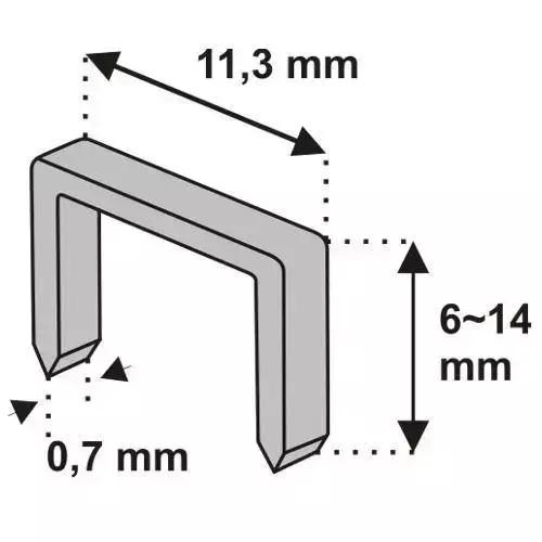 Capse 6 mm 0,7mm 1000buc.