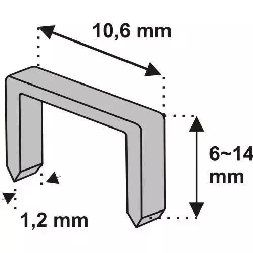 Capse 10mm (1,2 x 10,6 mm) 1000buc.