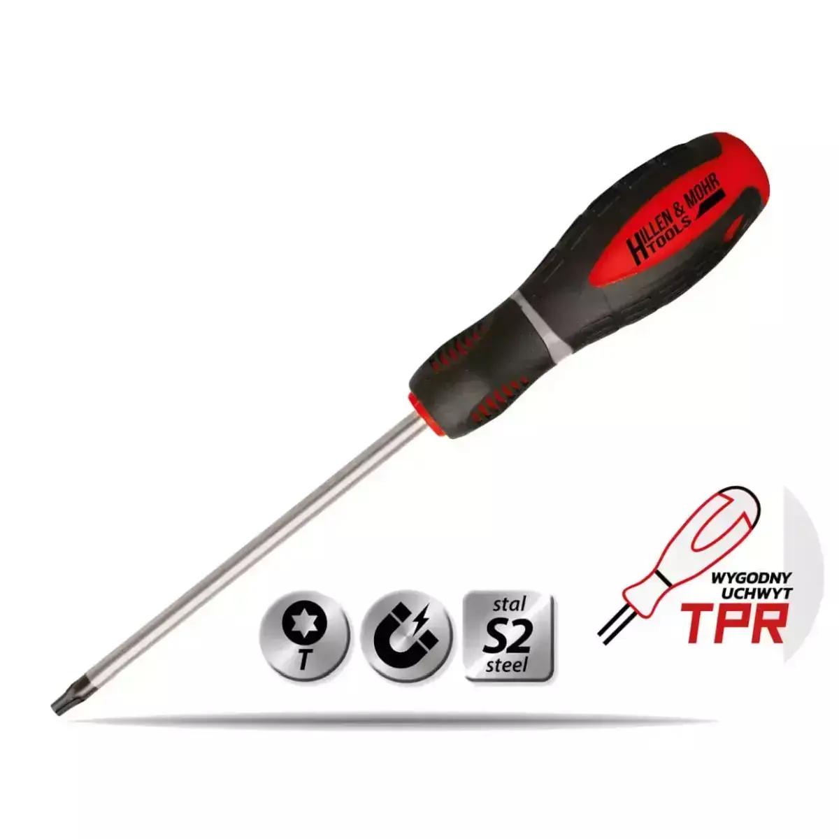 Şurubelnita torx t6x60mm,otel s2,maner din 3-materiale