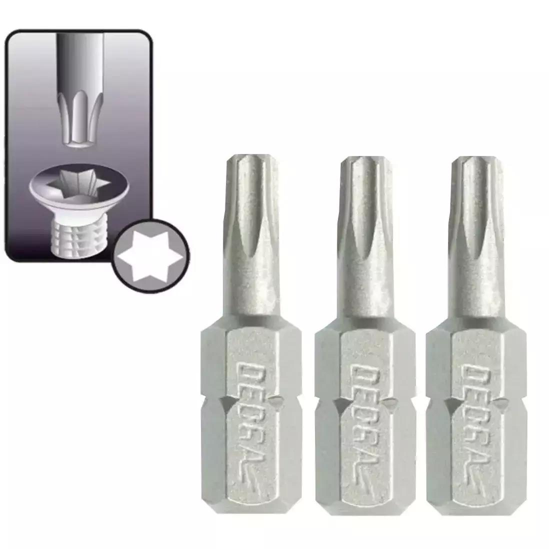 Capete de şurubelnita torx t10x25mm, 3buc blister