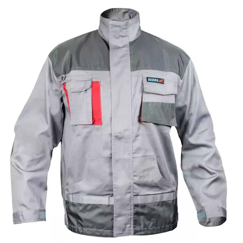 Jacheta de protecţie marime m, gri, greutate 190g/m2, 80% poliester 20% bumbac