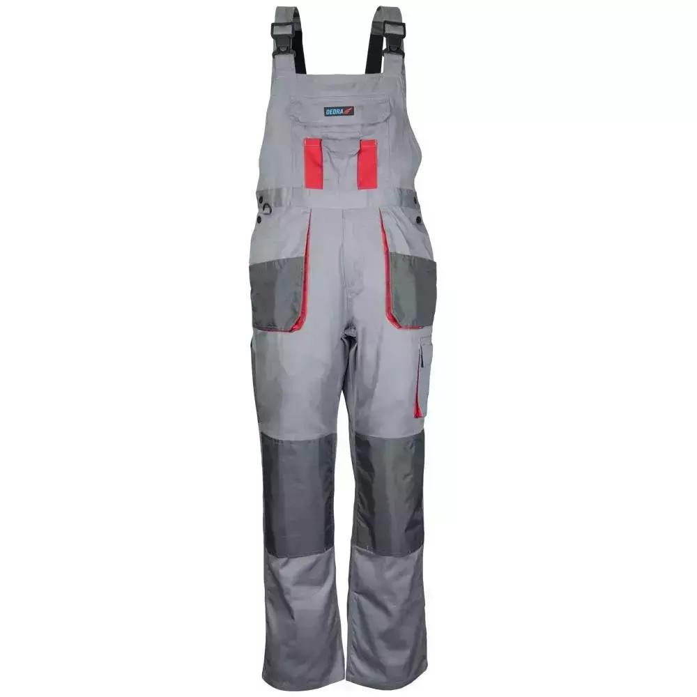 Salopeta de protecţie marime xl, gri, greutate 190g/m2, 20% poliester 80% bumbac