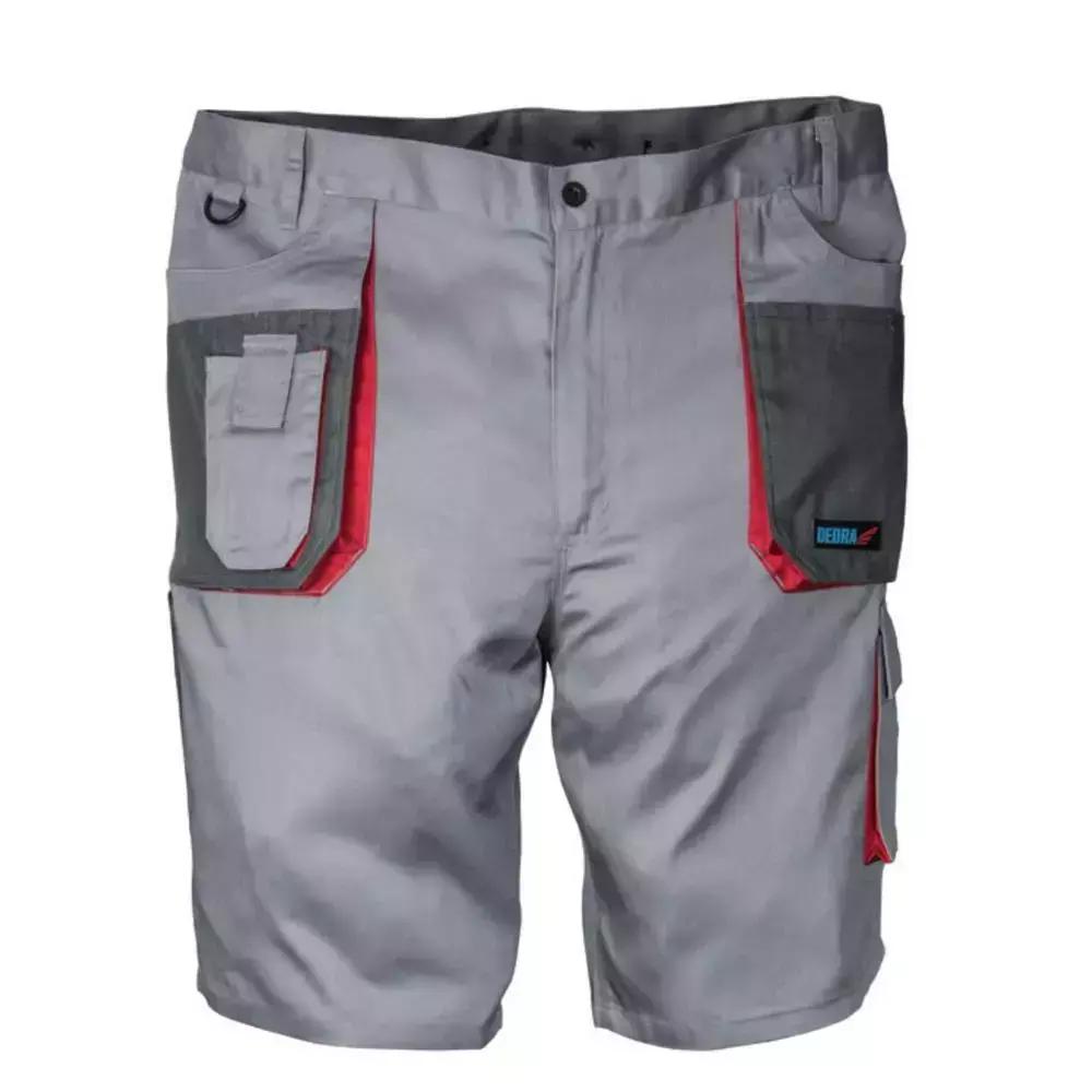 Pantaloni scurti de protectie marimea ld, gri, gramaj 190g/m2, 20% poliester 80% bumbac