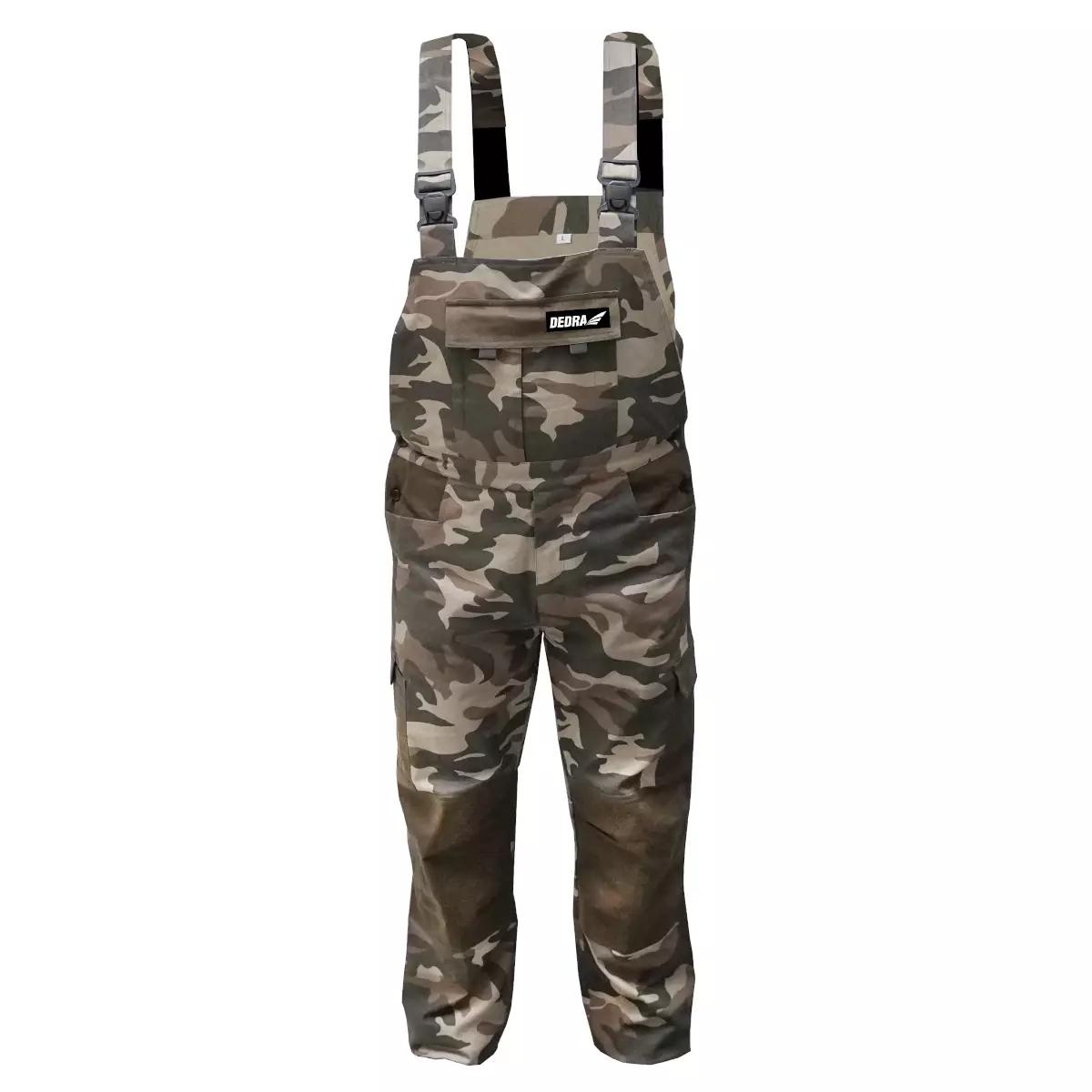 Salopete camo marimea s, bumbac + elastan, 240g/ m2