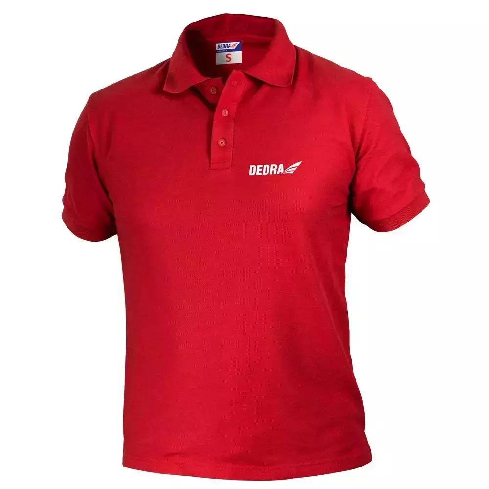 Tricou polo pentru barbati l, rosu, 35% bumbac+65% poliester