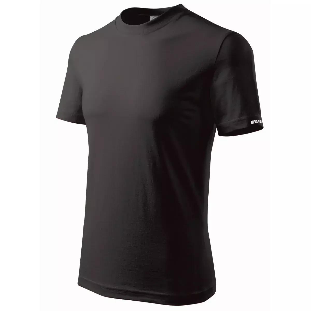 Tricou t-schirt pentru barbati l, negru, 100% bumbac