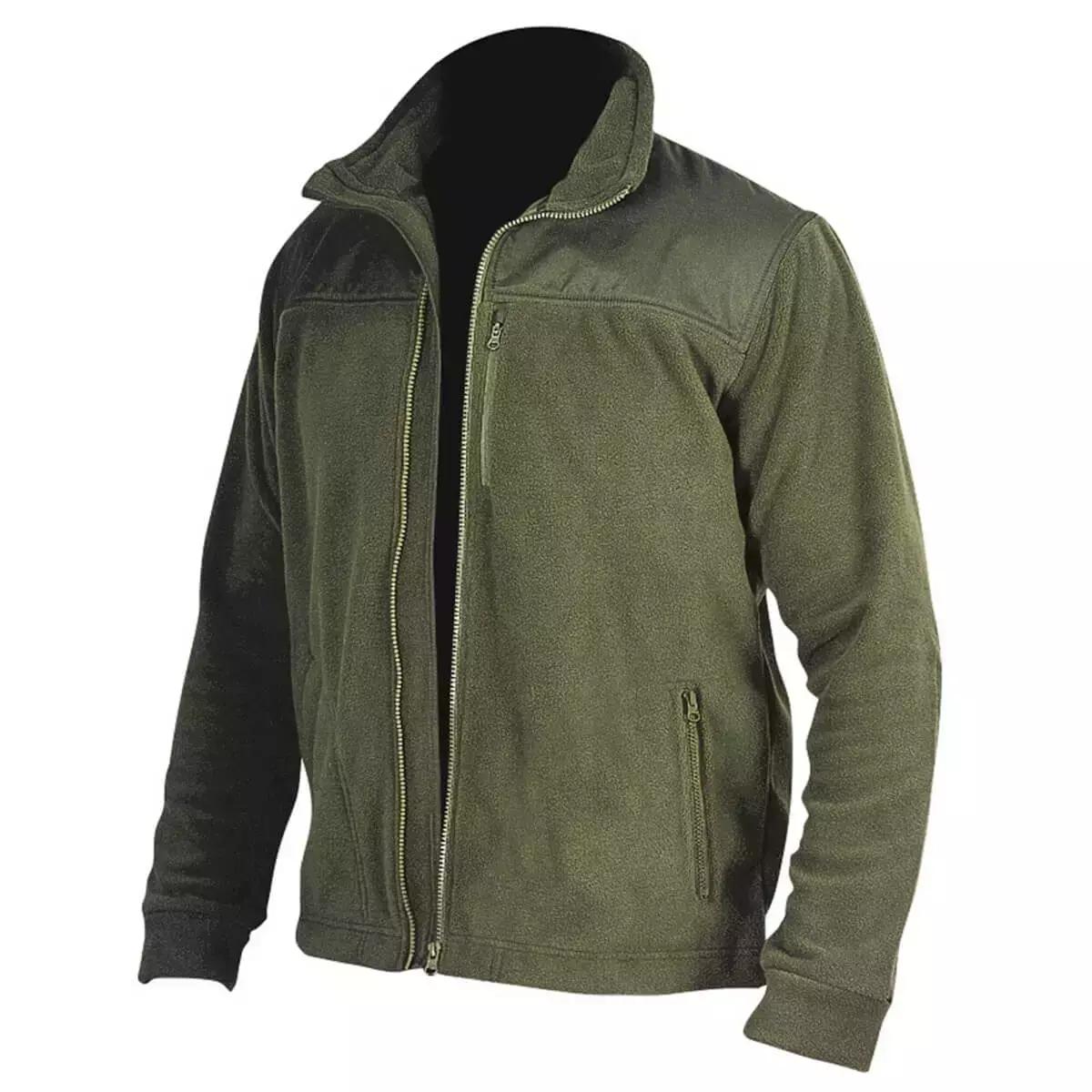 Bluza polar cu insertii 280g/m2,marime.m,culoare verde-army