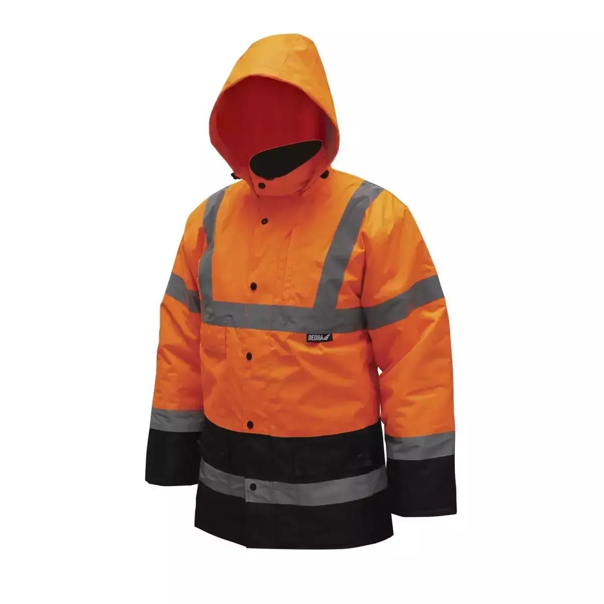 Geaca captusita reflectorizanta &quot;parka&quot; marim.s,portocaliu
