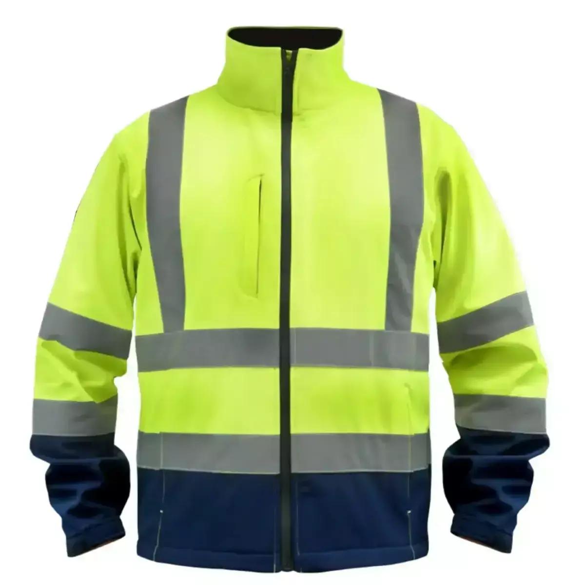 Jacheta softshell reflectorizanta, marim. Xxxl, galbena