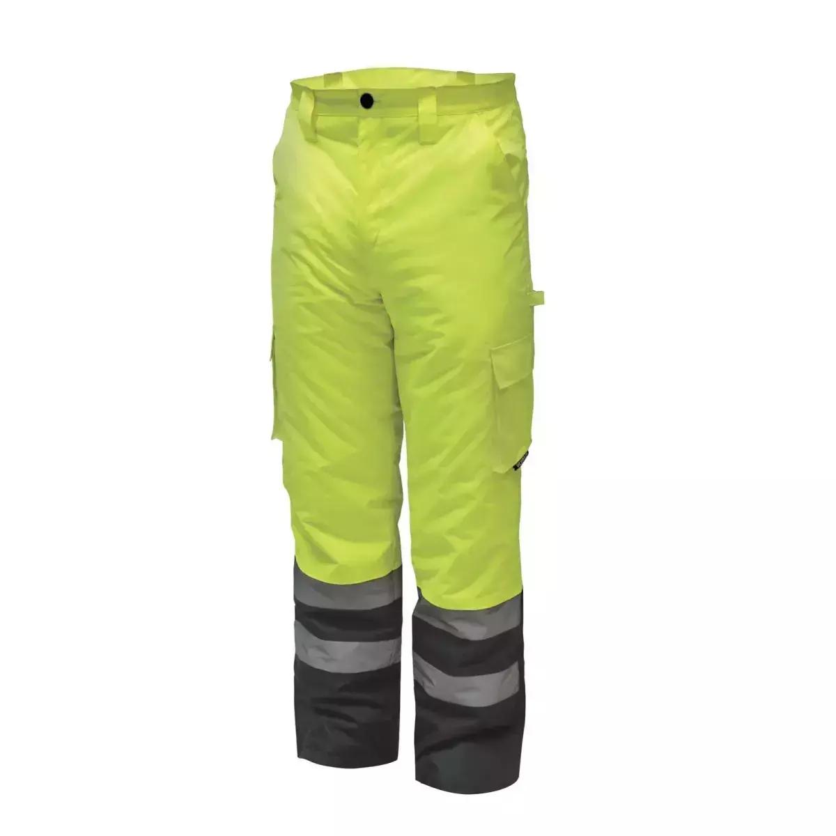 Pantaloni captusiti reflectorizanti in marime m, galbeni