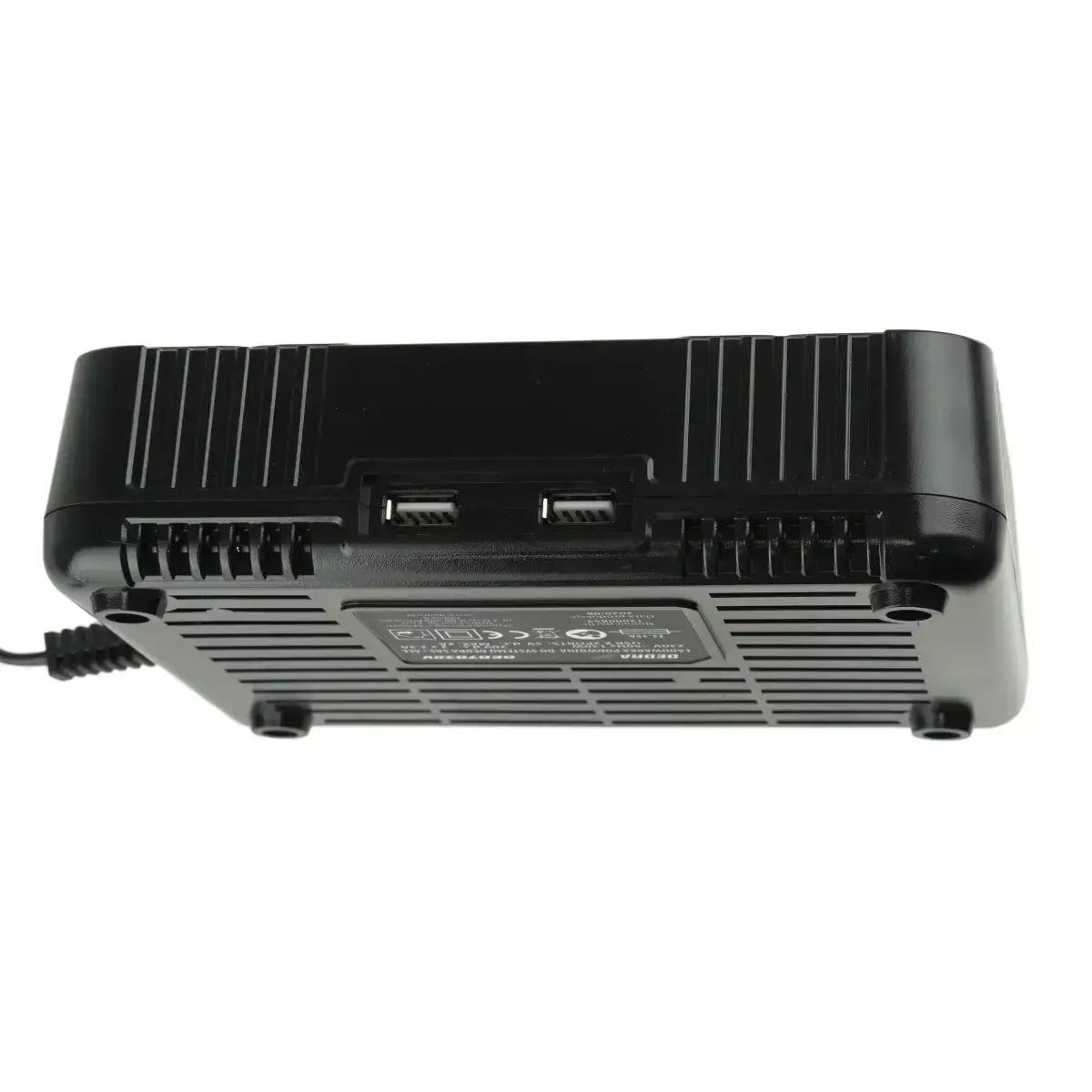 Incarcator cu doua sloturi 2x2,3a ded7038v, potrivit pentru ded7032, ded7034, ded7035, ded6936, ded6937