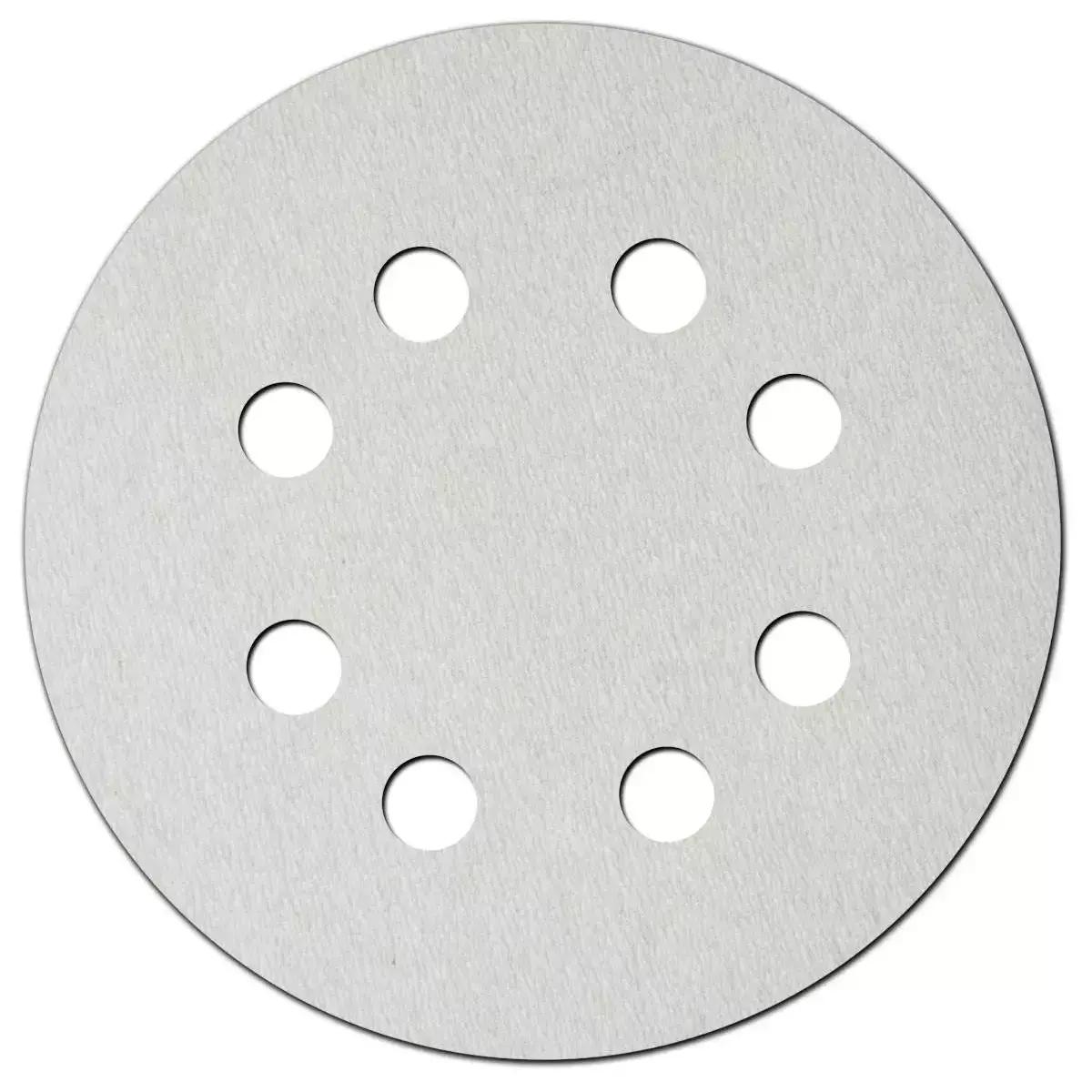 Discuri abrazive albe 180mm, gradatie 80, prindere arici, 5 buc