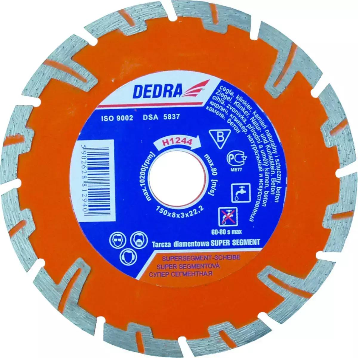 Super disc diamantat cu segmente 115 mm/22,2