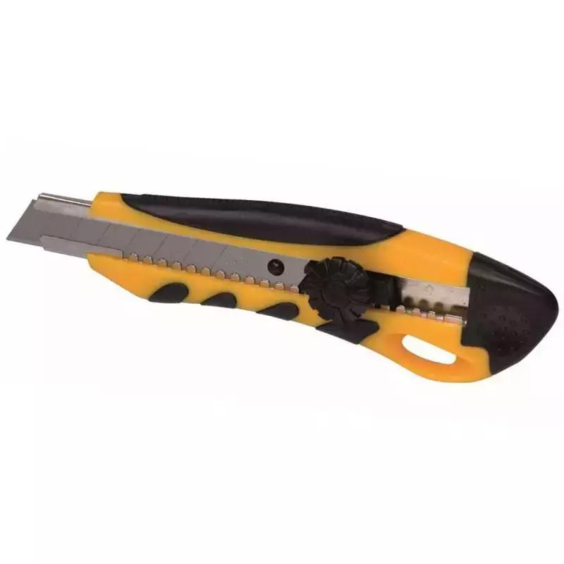 Cutter 18mm maner cauciuc xl galben