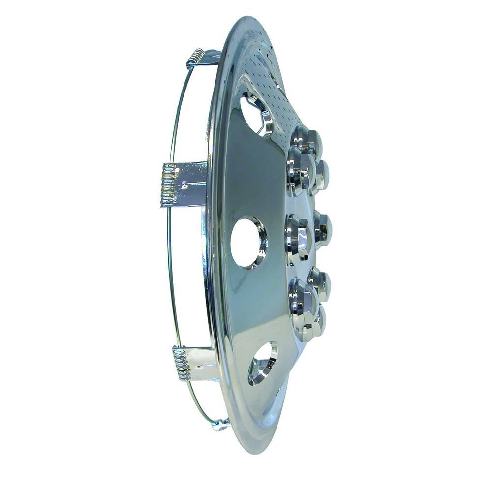 Set capace roti microbuz 16 inch, Carpoint, Cromate, forma con, set 4 buc