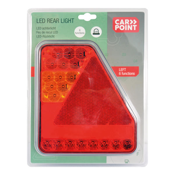 Lampa spate stop LED Carpoint 160 x 80 x 35 mm, 10-30V, 5 functii, Stanga