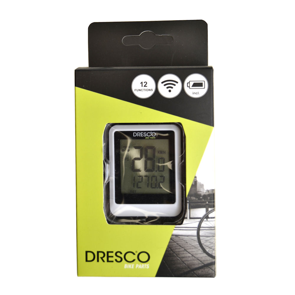 Computer bicicleta wireless Dresco, ciclometru 12 functii viteza, viteza medie/ maxima, distanta calatorie, distanta totala …
