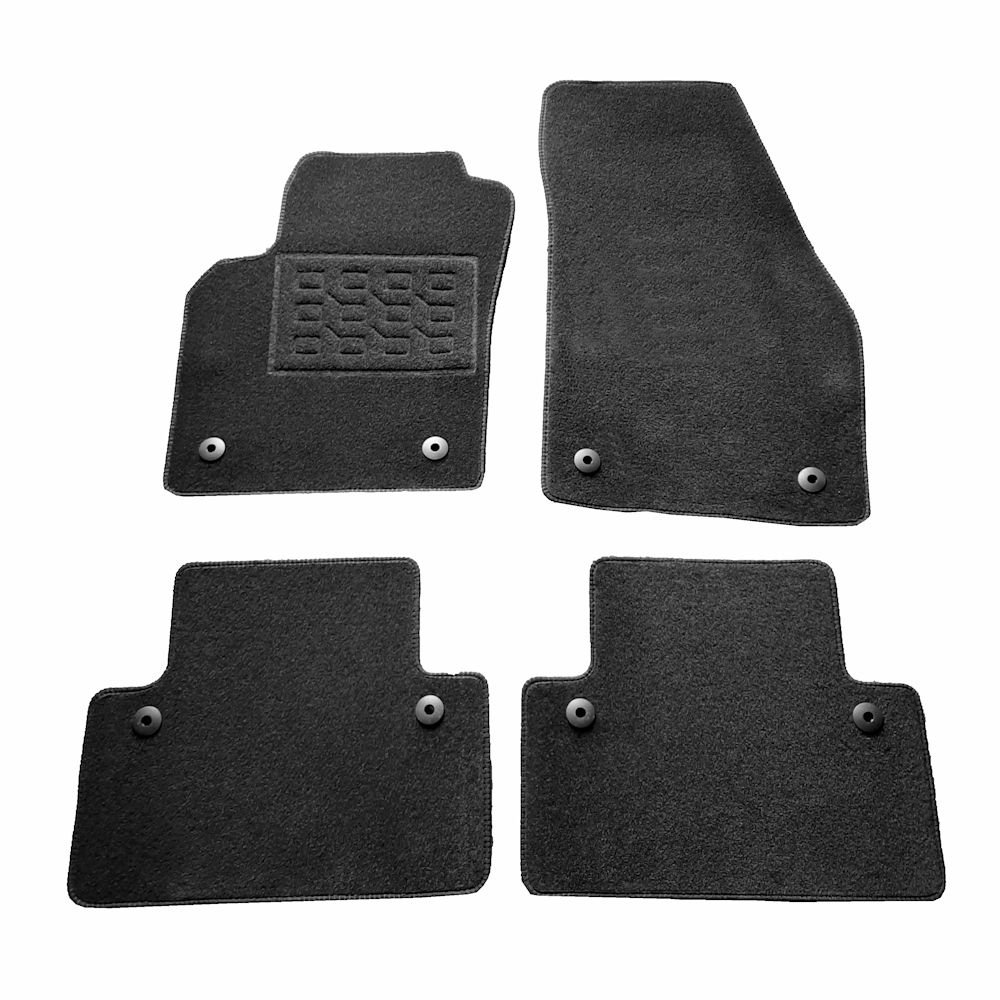 Covorase mocheta Volvo V50 Facelift, S40 2007-2012, Negre, set de 4 Buc.