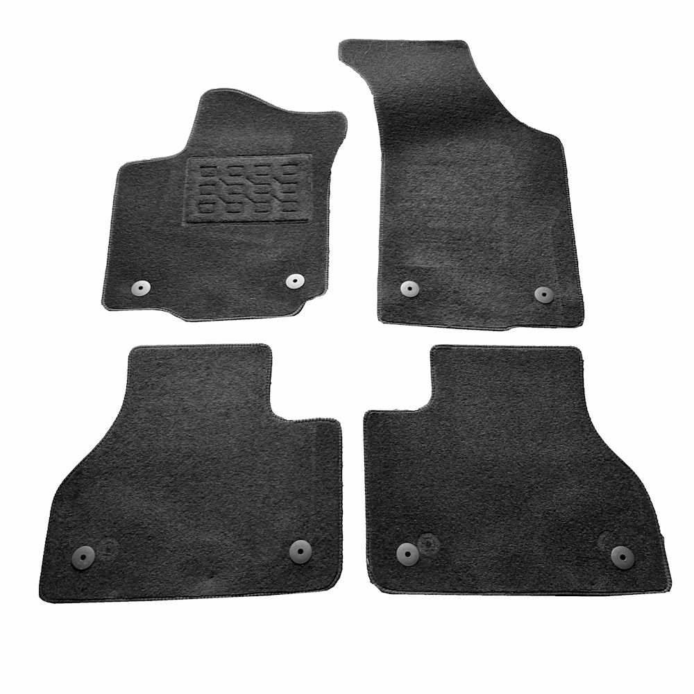 Covorase mocheta Vw Phaeton 2002-2016, Negre, set de 4 Buc.