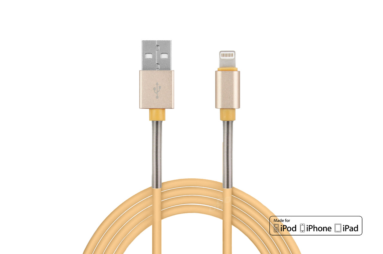 Cablu incarcare telefon, cablu transfer date, 1 metru, FullLinkm 2.4A, FastCharge, AMIO (Iphone, Ipad, Ipod)