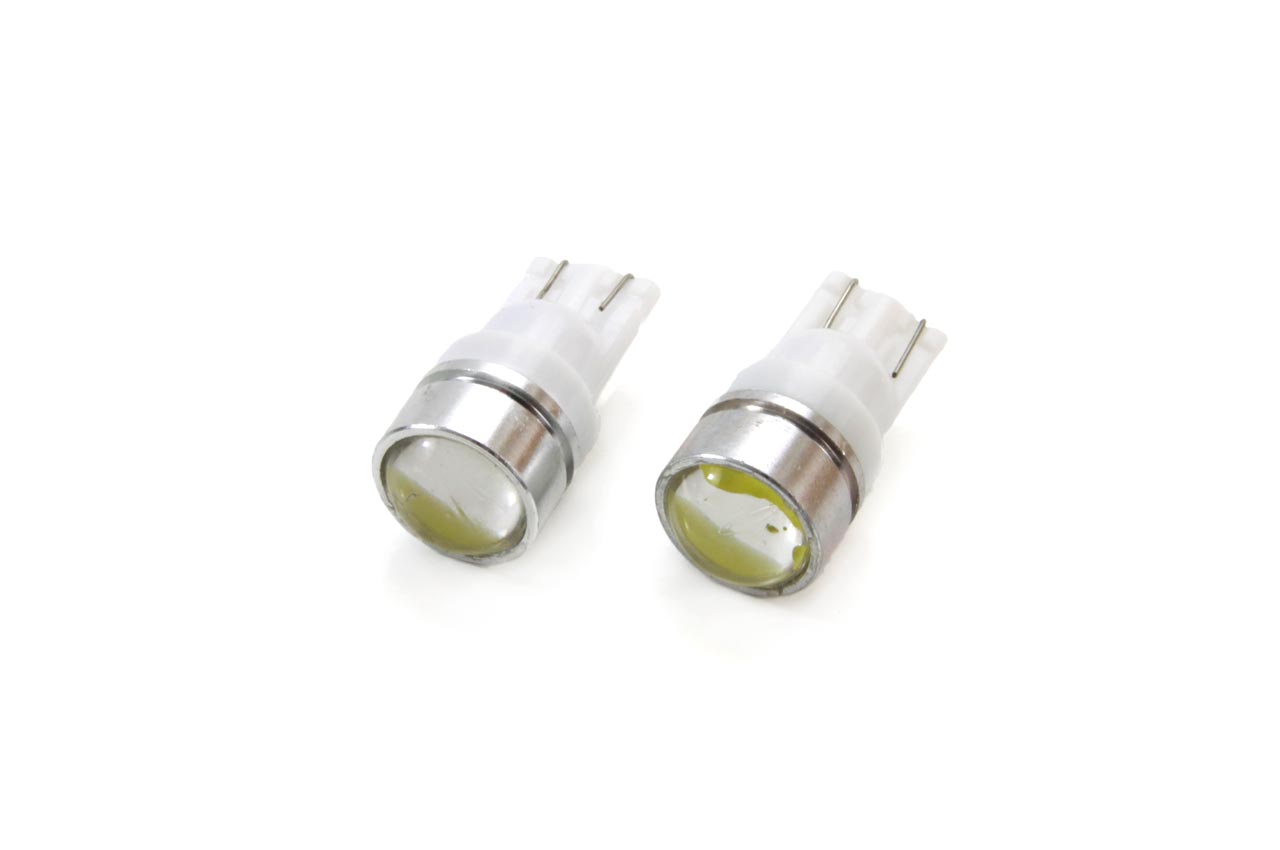 Bec de pozitie tip LED , T10 W2.1x9.5 W5W, 12V , 3xCOB, cu lupa , culoare alb , AMIO, set 2 buc