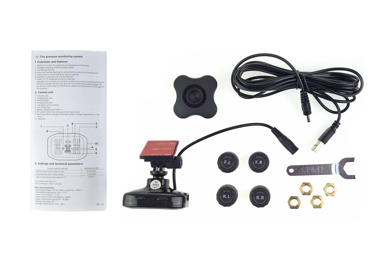 Senzori presiune roti AMIO, TPMS, afisare presiune si temperatura aer din anvelope