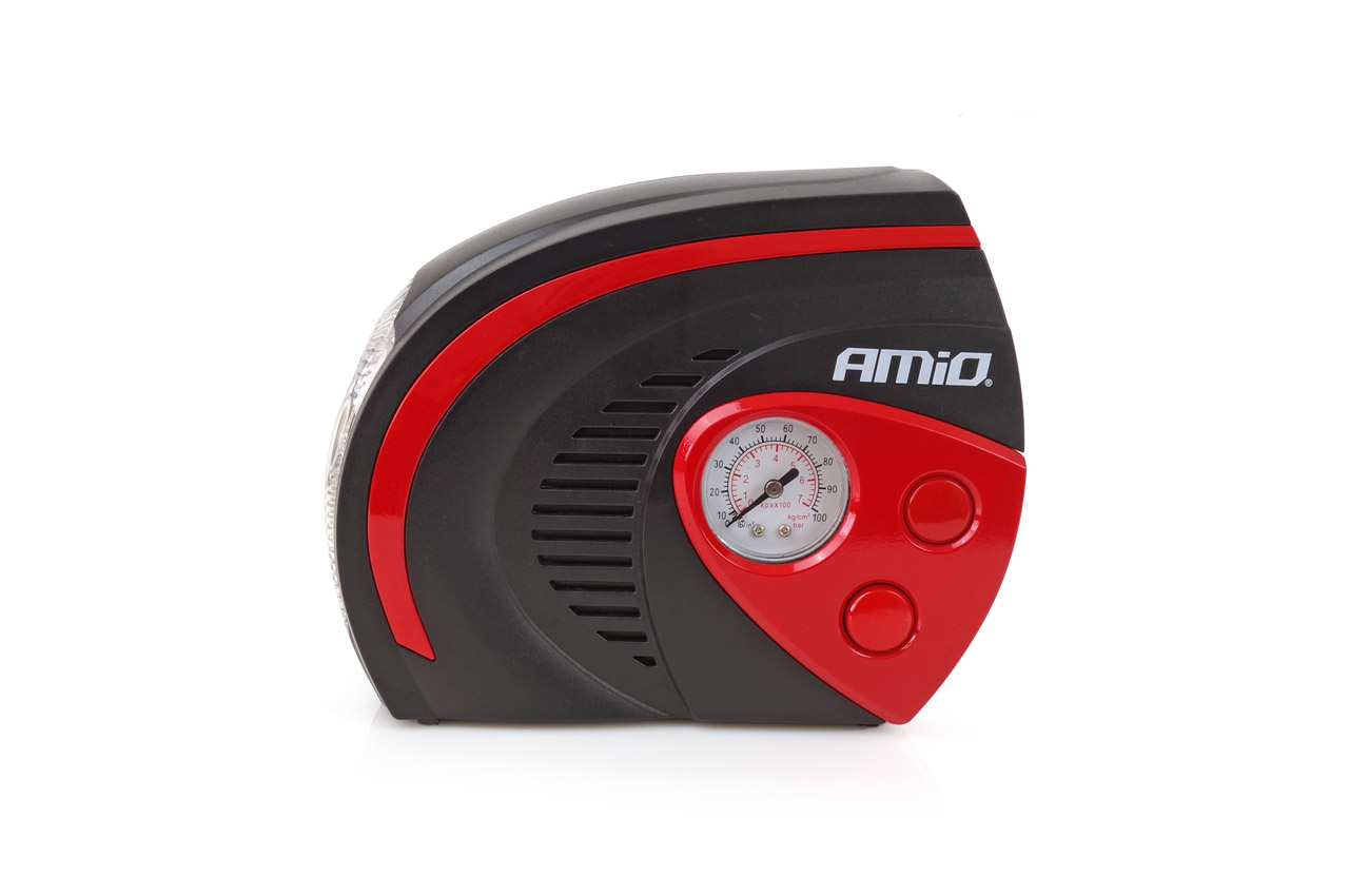 Compresor auto AMIO compact 12V 7bar, 100psi, 12L/ Min, Lanterna Led