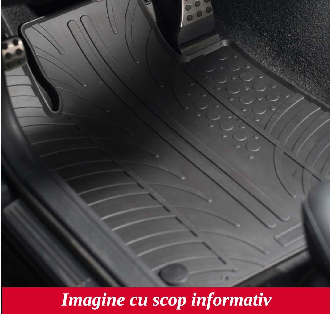 Set covorase auto din cauciuc Seat Tarraco 11.2018-, Negru, Gledring, 4 buc.