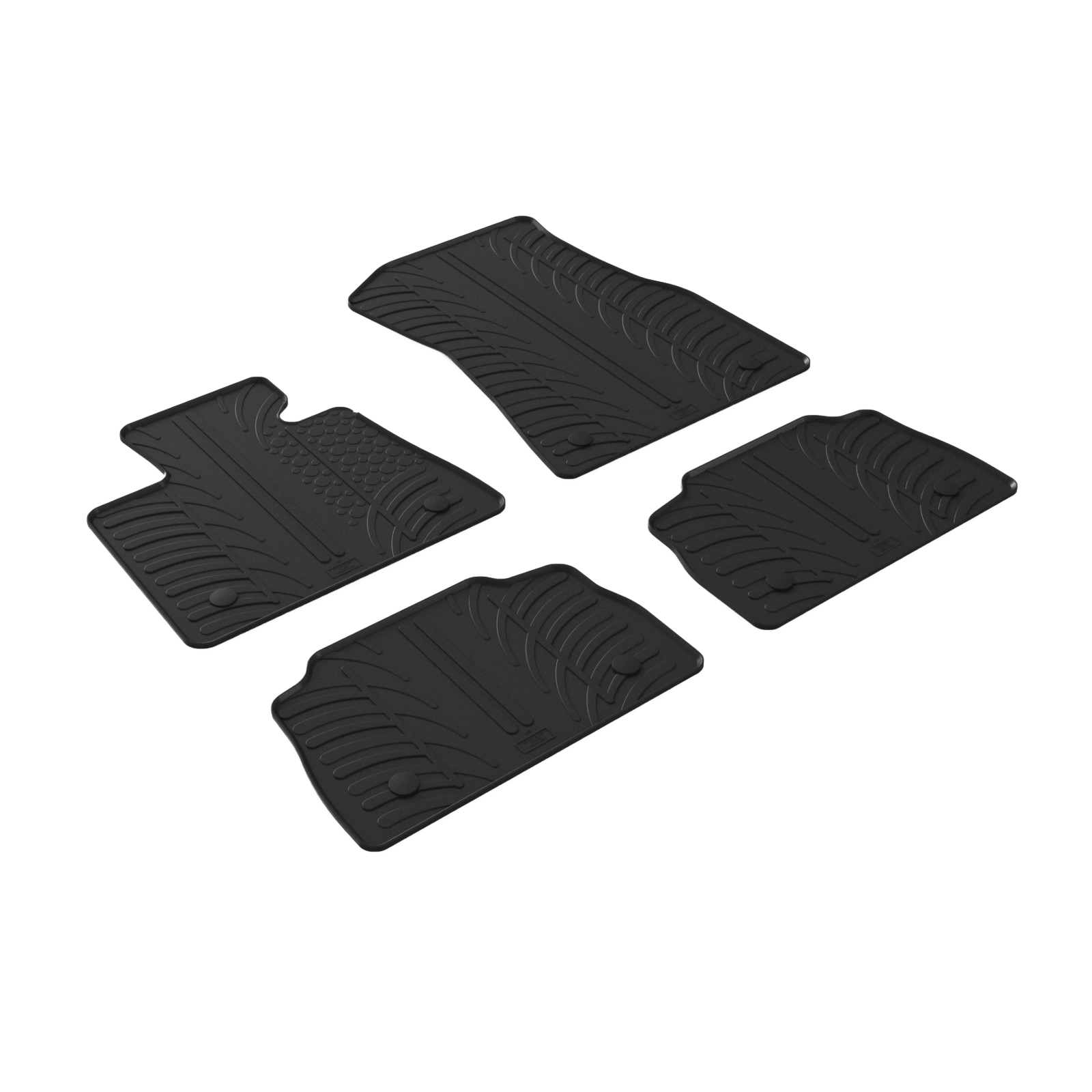 Set covorase auto din cauciuc BMW X6 G06 SUV 11.2019-, Negru, Gledring, 4 buc.