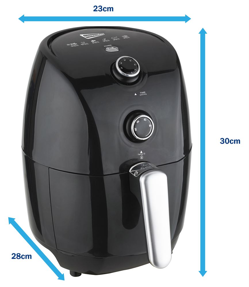 Friteuza fara ulei cu aer cald Streetwize Airfryer , 1.5 L, 80-200 grade, 900W, timer 30 min