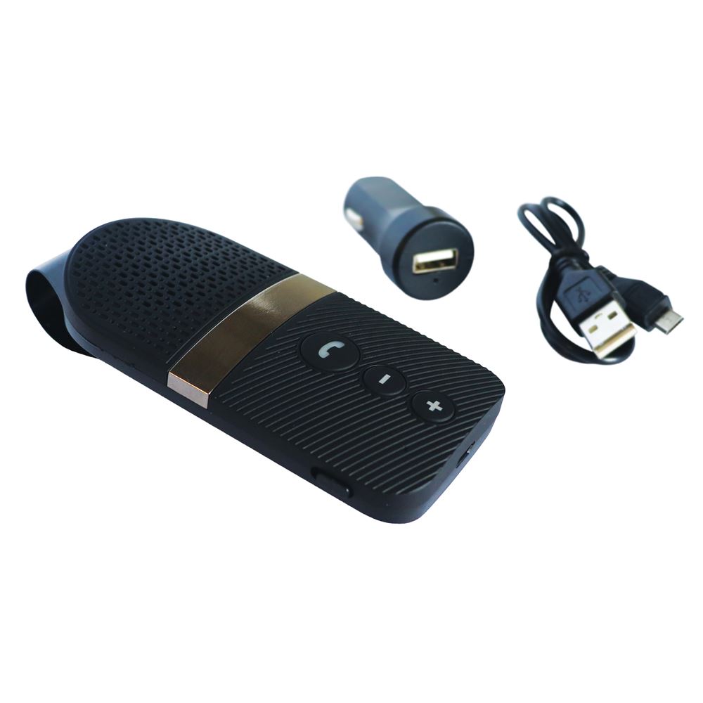 Car Kit Bluetooth Headset, Hands Free, fixare parasolar, Bluetooth V4.0 + HFP, HSP, A2DP, timp vorbire 17 ore