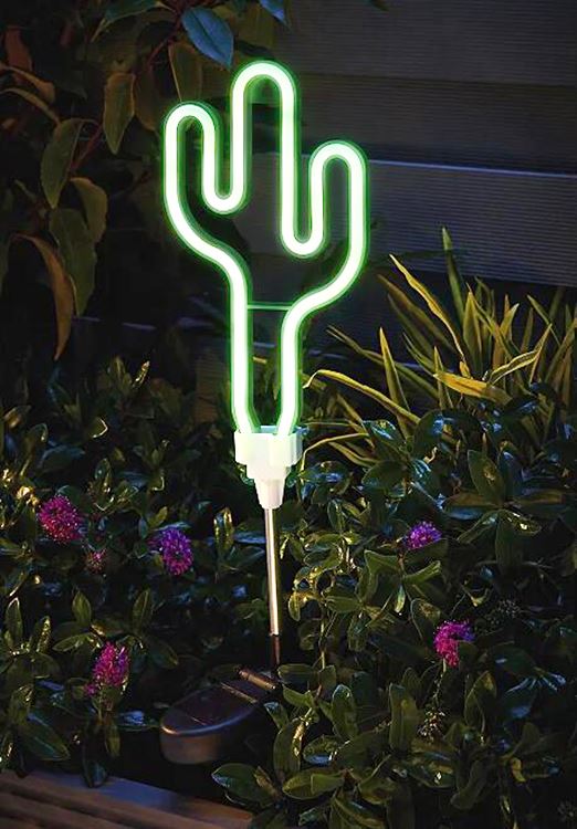 Lampa solara LED Neon Cactus