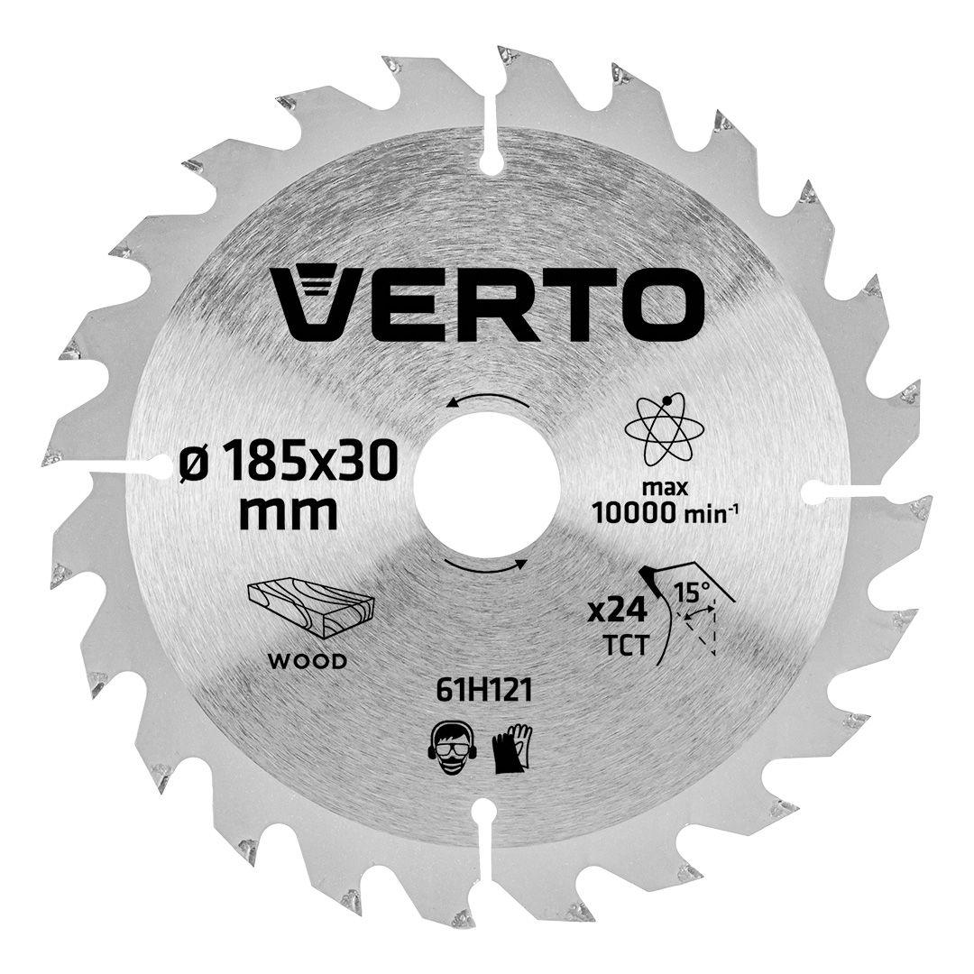 Disc pentru circular, 185 x 30 mm, 24 dinti 61H121