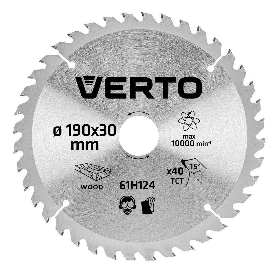 Disc pentru circular, 190 x 30 mm, 40 dinti 61H124