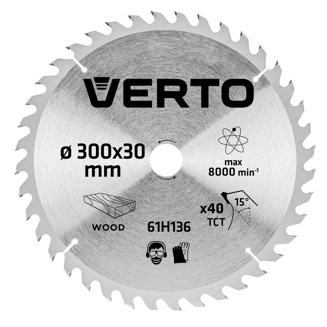 Disc pentru circular, 300 x 30 mm, 40 dinti 61H136