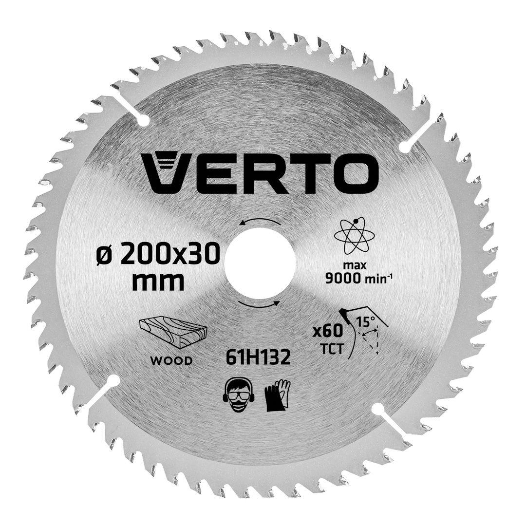 Disc pentru circular, 200 x 30 mm, 60 dinti 61H132