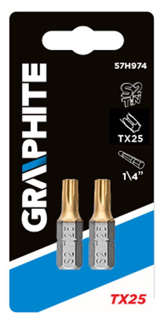 Varf[ bit] pentru surubelnita electrica TX25X, 25mm, 1/4 ", 2 buc , 57H974