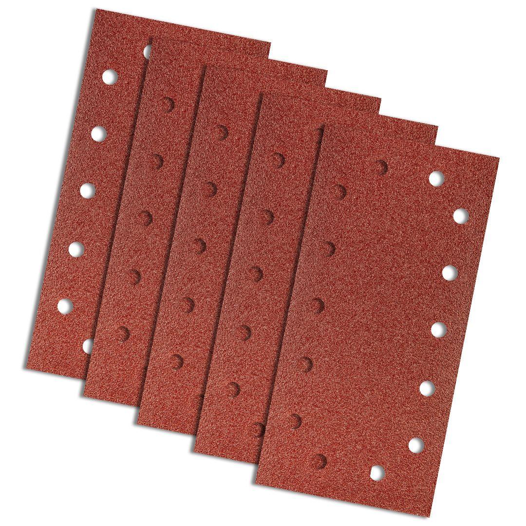 Hartie abraziva cu velcro 115x230mm, K60, cu gauri - set 5 buc 55H721