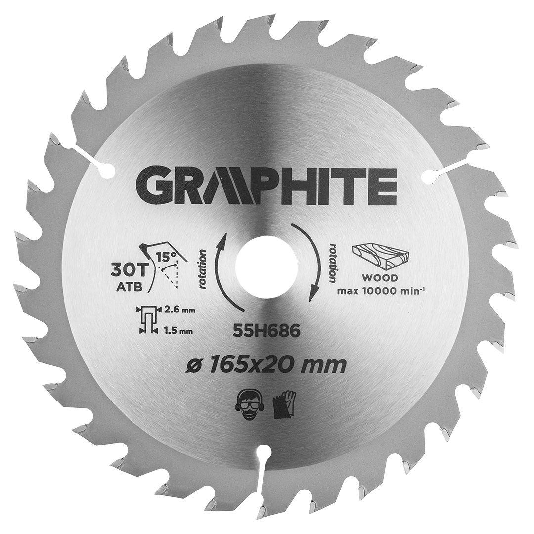 Disc circular cu varfuri HM 165x20mm, 30 dinti 55H686