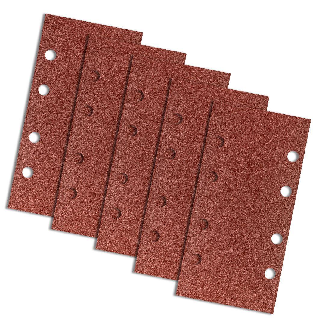 Hartie abraziva cu velcro 93x185mm, K100, cu gauri - set 5 buc 55H739