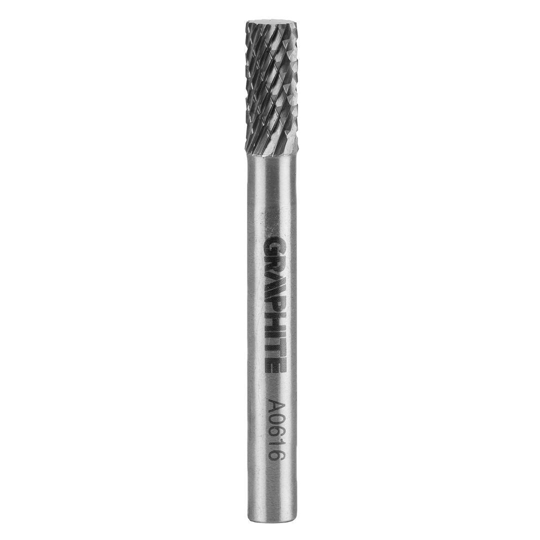 Freza rotativa din carbura HM, tip A (cilindrica), 6x16mm, tija 6x45mm 55H350