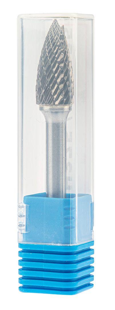 Freza rotativa din carbura HM, tip G (ovala ascutita), 12x25mm, tija 6x45mm 55H375