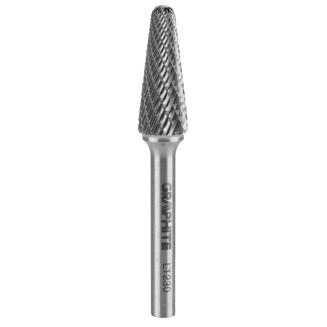 Freza rotativa din carbura HM, tip L ( conica), 12x30mm, tija 6x45mm 55H377