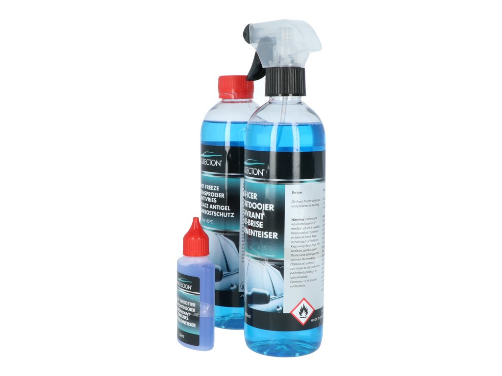 Set de Iarna Protecton 3 Piese - Esentiale pentru Iarna - Spray Dezghetare, Dezghetator yale si parbrizol