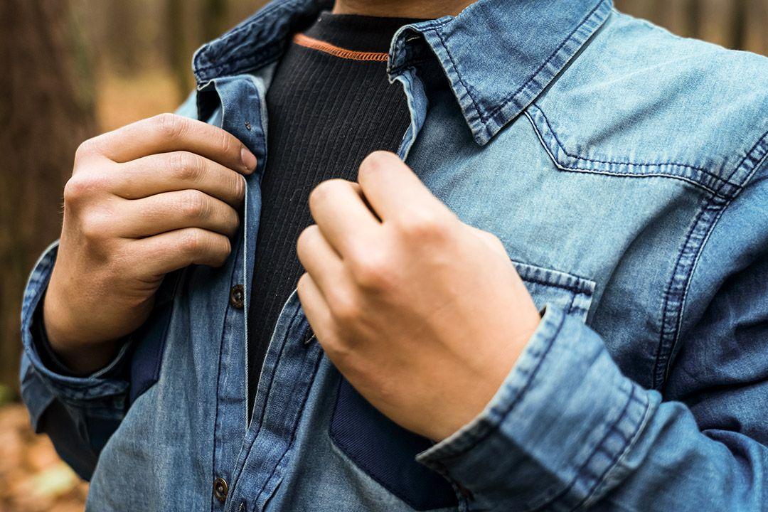 Camasa de lucru DENIM, marime S 81-549-S