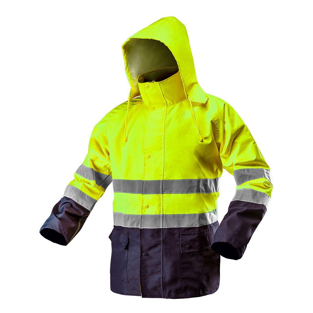 Jacheta de lucru cu vizibilitate ridicata, impermeabila, galbena, marimea XL 81-720-XL