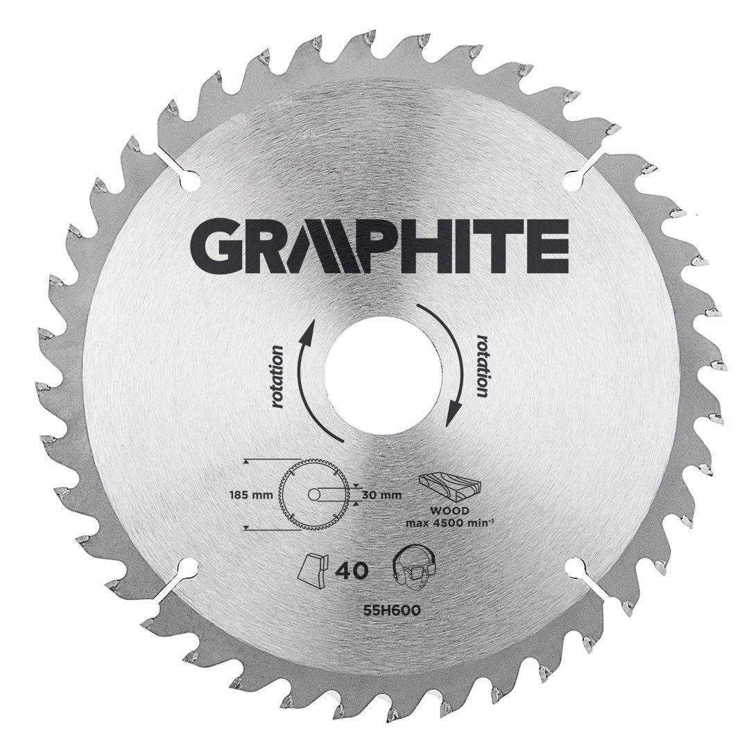 Disc circular 185 x 30 mm, 40 dinti 55H600